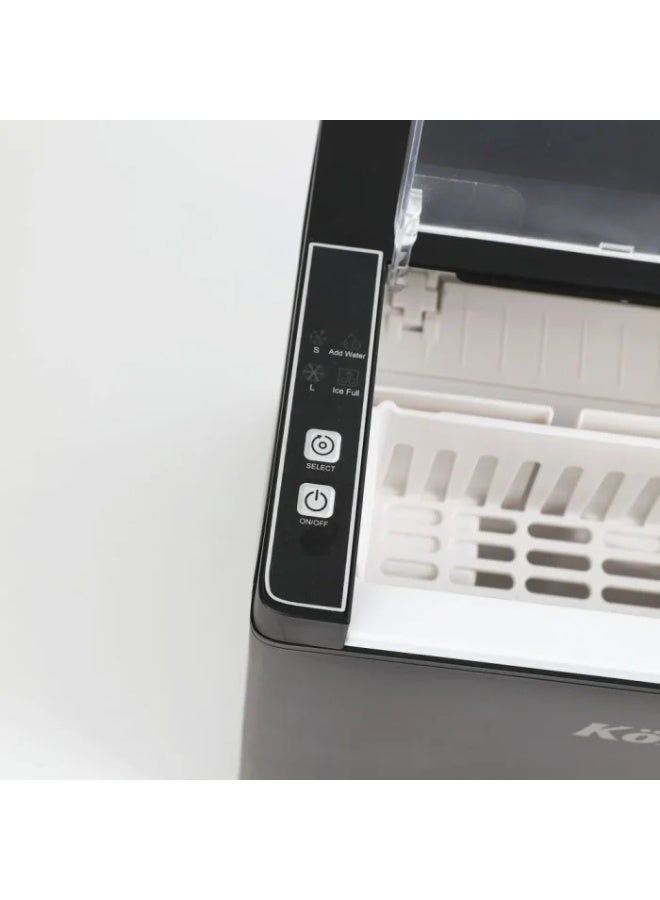 Kolax Portable Countertop Ice Maker - Fast Ice Machine Produces 9 Bullet Cubes in 6-9 Minutes - 12kg Daily Capacity - Quiet Operation with Self-Cleaning Function - Image 5